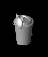 3d café chat modèle mignon 3d print model - Mito3D