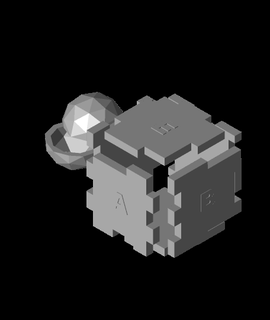 3d cube puzzle polygon model thangs 3d print model - Mito3D