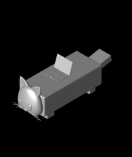 3d ordenador portátil gato modelo lindokat gracias 3d print model - Mito3D