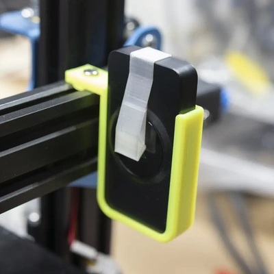 3d printer doorbell mount mod - by on thangs upgrade notification alarm print t slot t-slot ender 3 creality mods alert button ring ringing gcode g-code chime door bell hack diy 3d print model - Mito3D