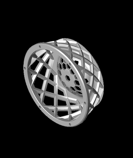 3dpnspeakercover - hex inspired cage 3d model thangs 3d print model - Mito3D