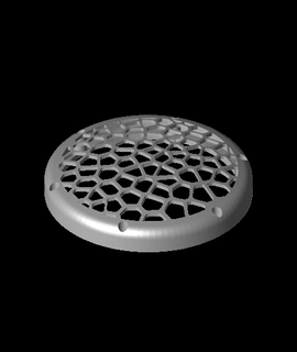 3dpnspeakercover Voronoi alto falante cobrir bainha 3d modelo 3d print model - Mito3D