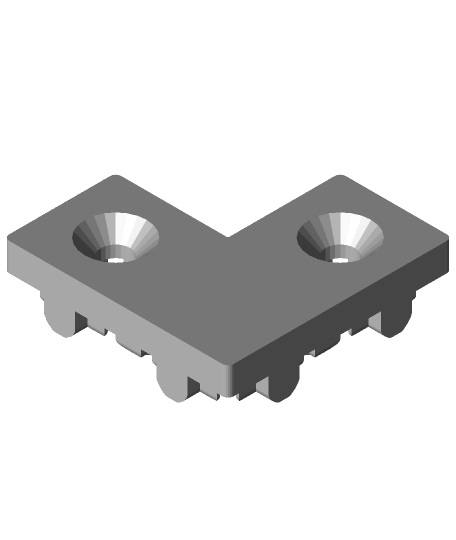 404020 conformado 20x40 extrusión Tapa final 3D print model - Mito3D