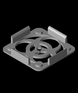 40 mm fan cover biohazard edition 3d model thangs 3d print model - Mito3D