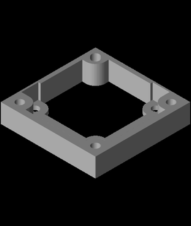 40mm 50mm ventilador adaptador 3d modelo 3d print model - Mito3D