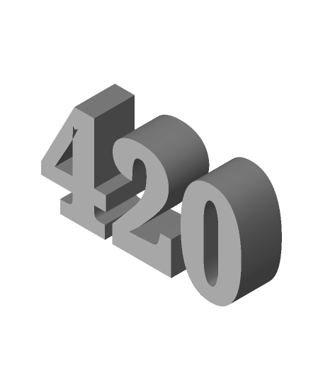 420 logo callumsr6 3D print model - Mito3D