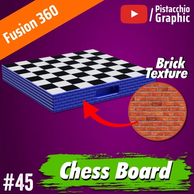 45 chess board brick texture fusion 360 pistacchio graphic - 3d by pistacchiographic on thangs fusion360 autodesk solidworks solidedge cad design 3d print model - Mito3D