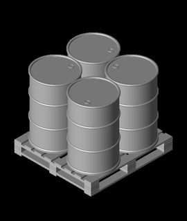 4 barrel pallet v2 mechanics 3d print model - Mito3D