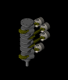 4 cylindre moteur 3d modèle cp4swati 3d print model - Mito3D