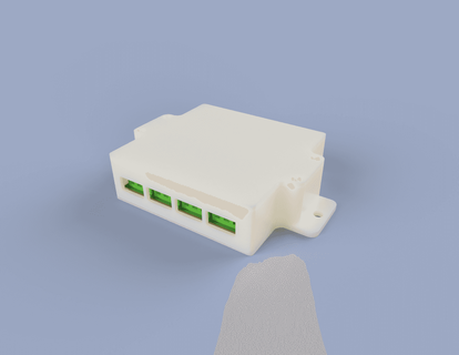 4ch kablosuz internet röle yazı tahtası muhafaza mhcozy hayaletler 3d print model - Mito3D