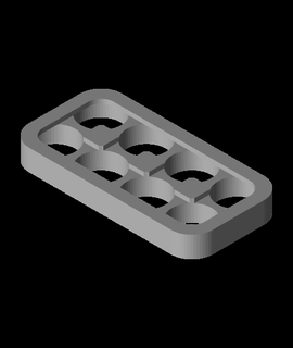 4s2p 18650 lithium battery pack case 3d print model - Mito3D