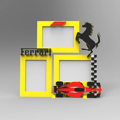 4x6 frame ferrari thangsframecontest - 3d by ilaria3dmaker on thangs 3d print model - Mito3D