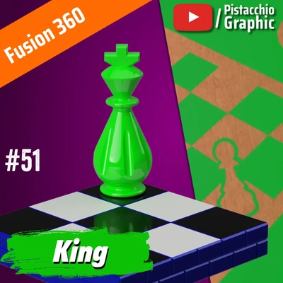 51 rey ajedrez fusión 360 pistacho gráfico 3d by pistacchiográfico on gracias líquido fusion360 autodesk 3d print model - Mito3D