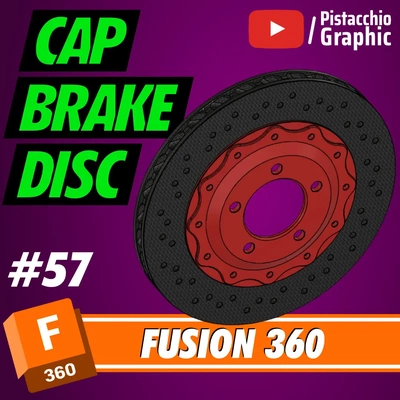 57 cap brake disc fusion 360 pistacchio graphic - 3d by pistacchiographic on thangs wheel 3d print model - Mito3D