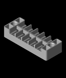 5 Position Terminal Streifen 3d Modell pyrosam7 danke 3d print model - Mito3D