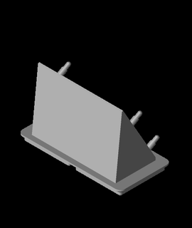 60 estante soporte gridfinity puertos 3d print model - Mito3D