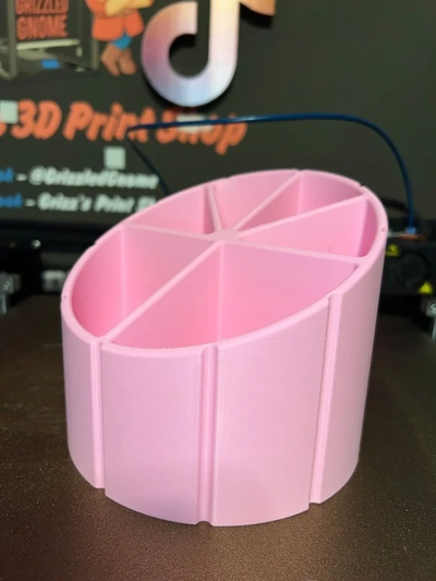 6 slot classic desk organizer - print in place 3d by grizzledgnome on thangs 3d print model - Mito3D
