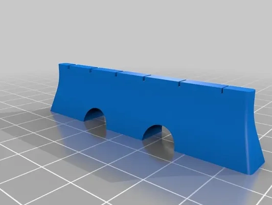 6 zeichenfolge banjo brücke 3d by jimaker on danke 3d print model - Mito3D