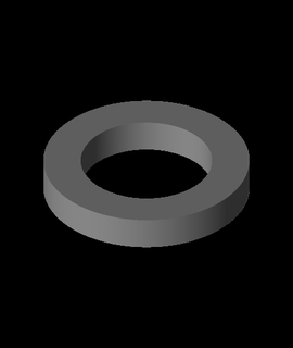 6mm iner 9 4 dia rondella contorno trans dispositivi 3d print model - Mito3D