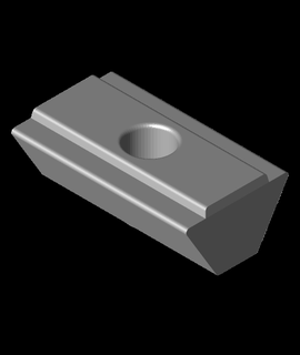 8040 4040 alumínio extrusão tee noz 3d print model - Mito3D