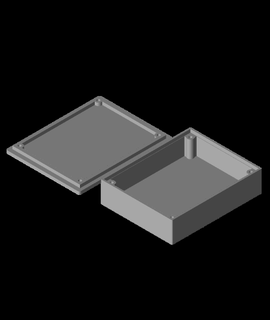 80x100mm Projekt Box 3d Modell kr4dio danke 3d print model - Mito3D