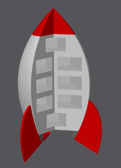 9v batería soporte cohete 3d by cuasarcón on gracias 3d print model - Mito3D
