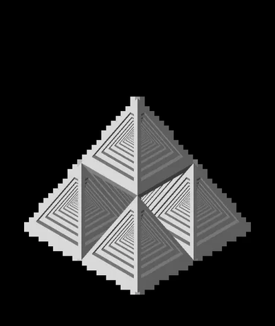 fraktal pyramide 3d by fr00st on danke 3d print model - Mito3D