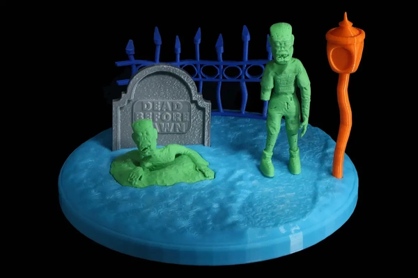 a walk in graveyard diorama - 3d by scenestruck art on thangs 3d print model - Mito3D