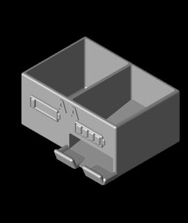 aa battery rechargable dispenser v1 1stl 3d print model - Mito3D