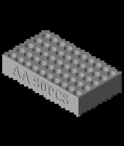 aa 50 piller tutucu stl 3d by salche teşekkürler 3d print model - Mito3D