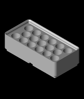 aaa pil Kulp destek ızgara sonluluğu kaş kaşı 3d print model - Mito3D