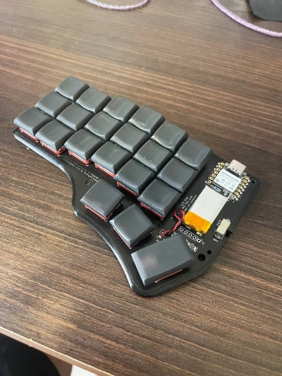 abominação teclado 6 coluna caso bainha 3d by pinho on 3d print model - Mito3D
