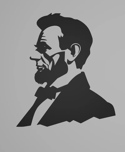 abraham lincoln single piece artwork - 3d by ri0m0 on thangs 3d print model - Mito3D
