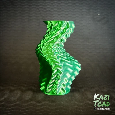 abstract vase no 10 - 3d by kazi toad on thangs mode spiral spiralize 3d print model - Mito3D
