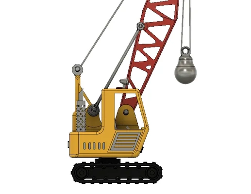 accessory yellow crawler crane - 3d by blackjack123 on thangs 3d print model - Mito3D