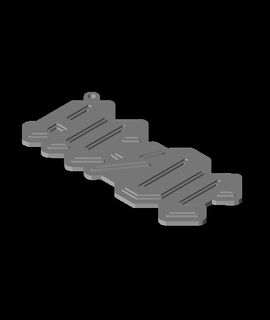 acdc portachiavi medaglietta riconoscimento orecchini logo 3d print model - Mito3D