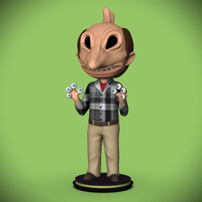 adam maitland beetlejuice -little big head series - 3d by chelscct chelseycreatesthings on thangs 3d print model - Mito3D