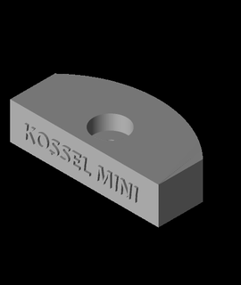 firmeza cristal pára Kossel mini vidro 3d modelo 3d print model - Mito3D