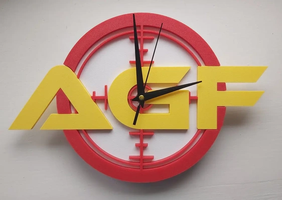 agf wall clock - 3d by westburyresearch on thangs 3d print model - Mito3D