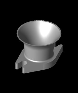 air horn inlet cornet admission 3d print model - Mito3D