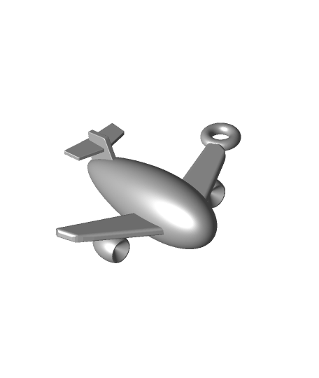 airplane ii pendant 3d model jangy thangs 3D print model - Mito3D