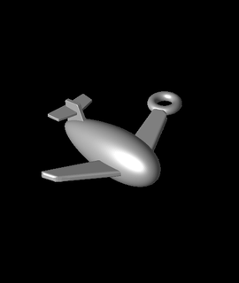 airplane pendant 3d model jangy thangs 3d print model - Mito3D
