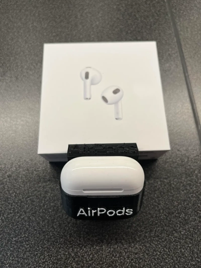 airpods gen 3 text belt holderstl - 3d by muthxbox on thangs 3d print model - Mito3D