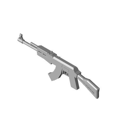 ak 47stl 3d modello longleovo2009 grazie 3D print model - Mito3D