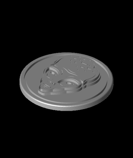alien coin kcwarthog 3d print model - Mito3D
