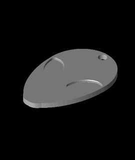 Außerirdischer Gesicht Schlüsselbund 3d print model - Mito3D