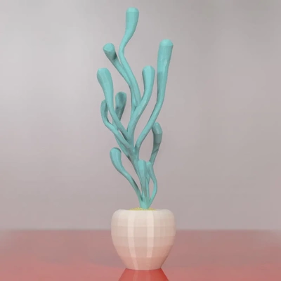 alieno giardino pianta 4 3d by on grazie casa impianti fioriera fioriere pentola pentole vr scolpire scolpisce scultura sculture 3d print model - Mito3D