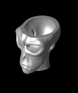 extraterrestre cabeza cuenco papiwazzy creador 3d print model - Mito3D