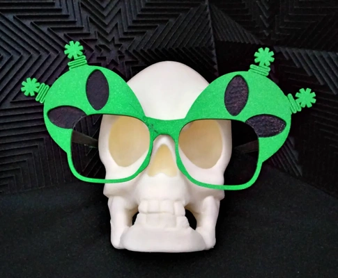 alien head faux glasses - 3d by daddywazzy thecreator on thangs 3d print model - Mito3D