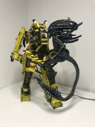 alien vs powerloader - 3d by layerlux3d on thangs 3d print model - Mito3D